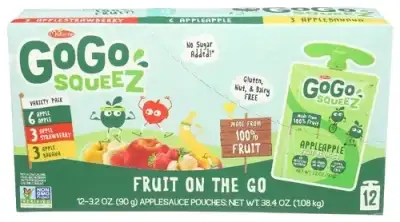 Gogo Squeez Applesauce Apl Ban Strawberry