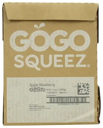 Gogo Squeez Applesauce App Strw 12Pk