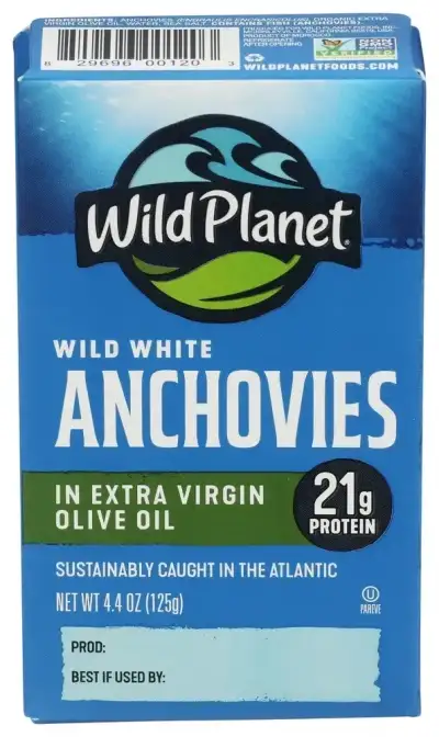 Wild Planet Anchovy White W Evoo