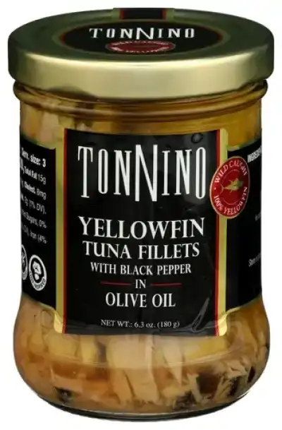 Tonnino Tuna Flt Ooil Blk Ppr Fad