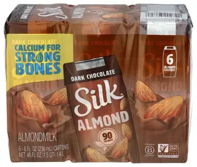 Silk Almnd Milk Drk Choc 6Pk