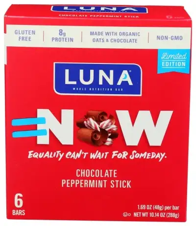 Luna Bar Choc Peppermint Stick
