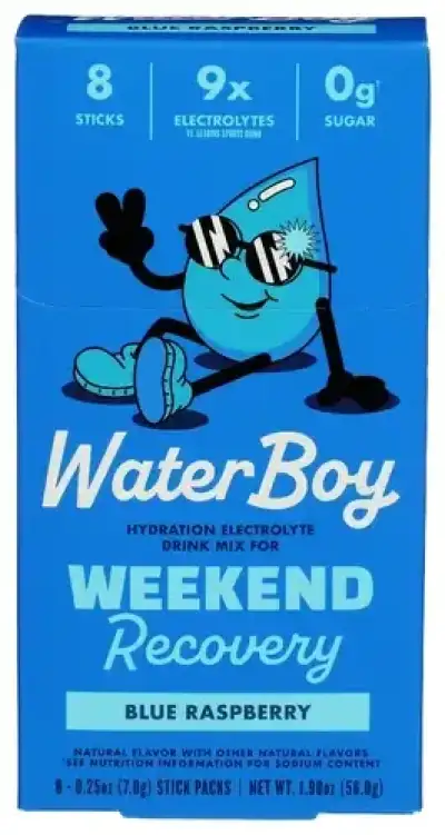 Waterboy Recovery Bluerspbry 8Pkt