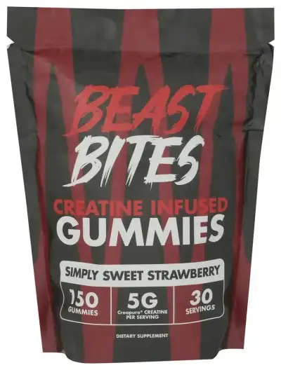 Beast Bites Creatine Gummy Strwbry
