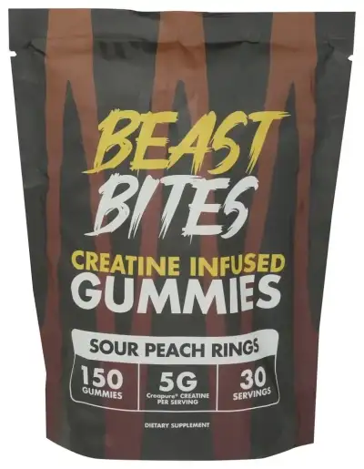 Beast Bites Creatine Gummy Peach