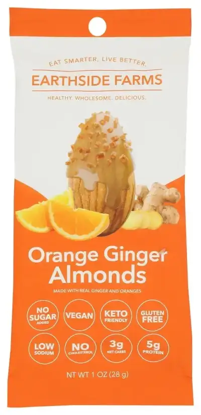 Earthside Farms Almonds Orange Ginger