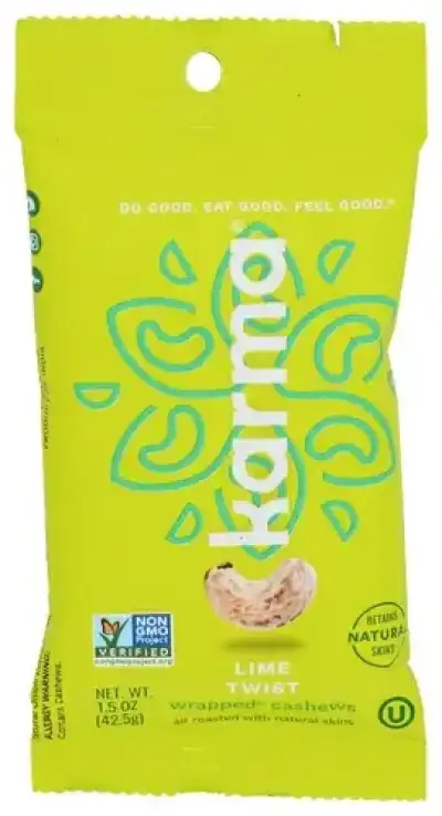 Karma Cashews Lime Wrapped