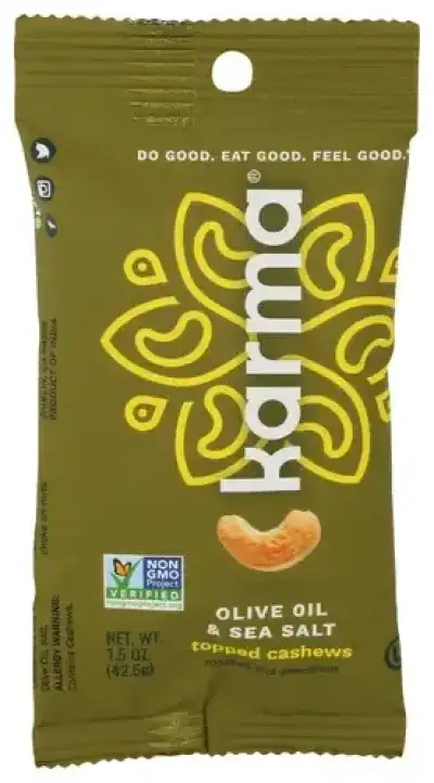 Karma Cashews Olive Oil Seaslt