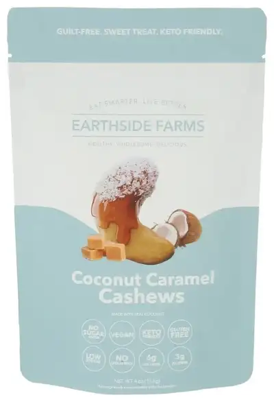 Earthside Farms Cashews Coconut Caramel