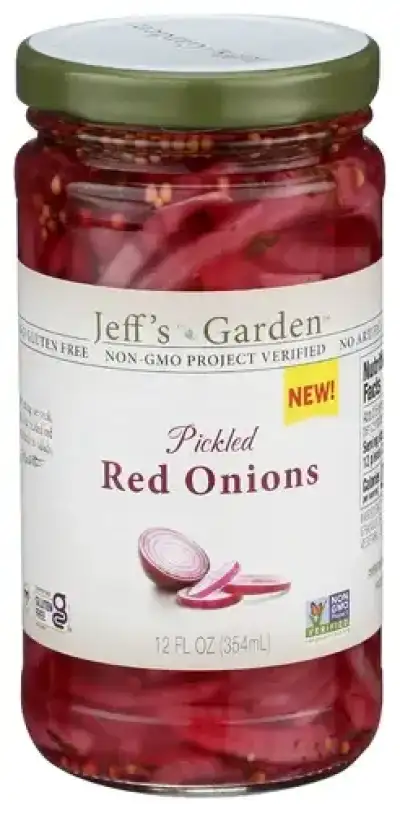 Jeffs Garden Onions Pickled Red