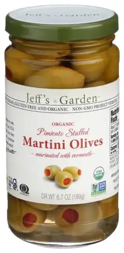 Jeffs Garden Olives Martini Stufd Org