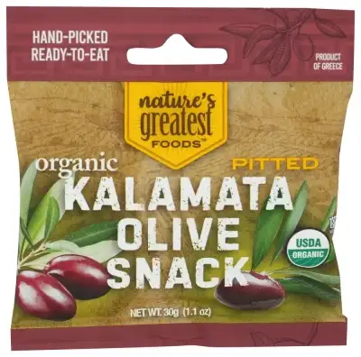 Natures Greatest Foods Olives Kalamata Organic