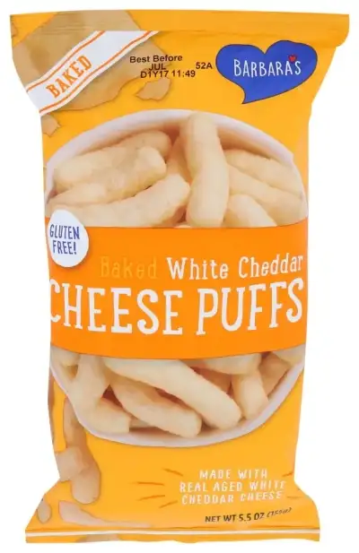 Barbaras Cheese Puff Bkd Wht Chdr