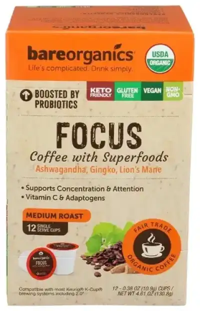 Bareorganics Coffee Focus 10Pc