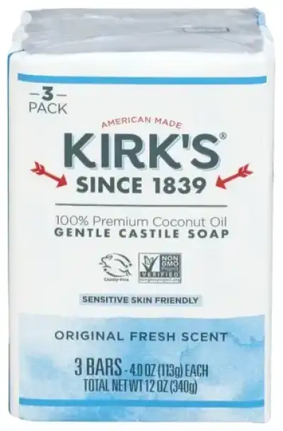 Kirks Soap Bar 3Pk Castile Ccnut