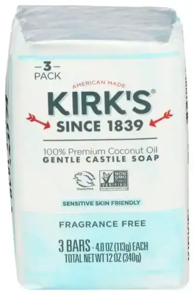 Kirks Soap Bar 3Pk Frag Free