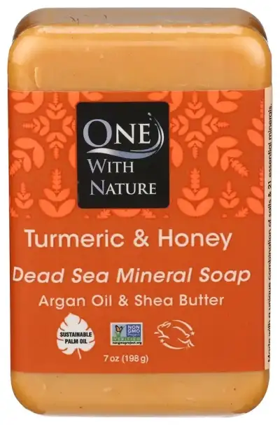 One With Nature Soap Bar Turmeric Honey
