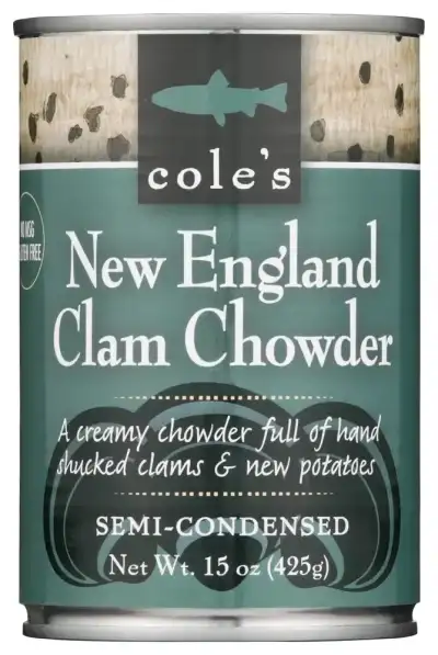 Coles Soup New England Clam Chowder