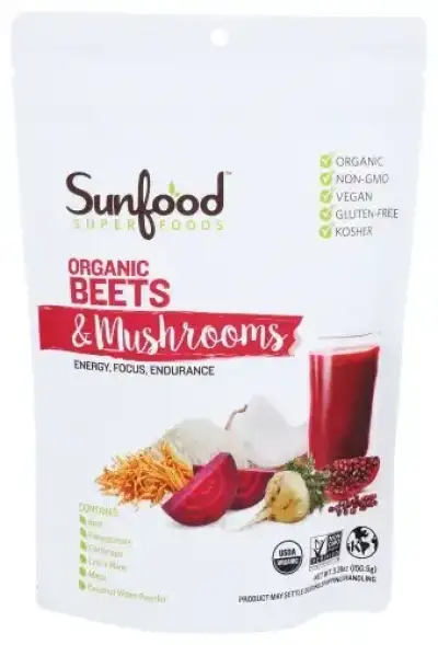Sunfood Superfoods Beet Mushroom Pwdr Org