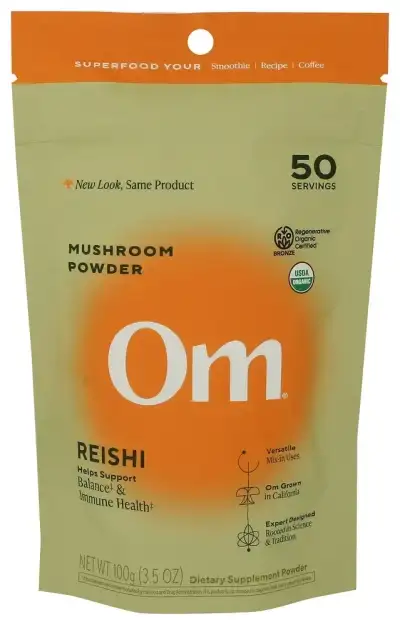 Om Mushrooms Reishi Powder Org
