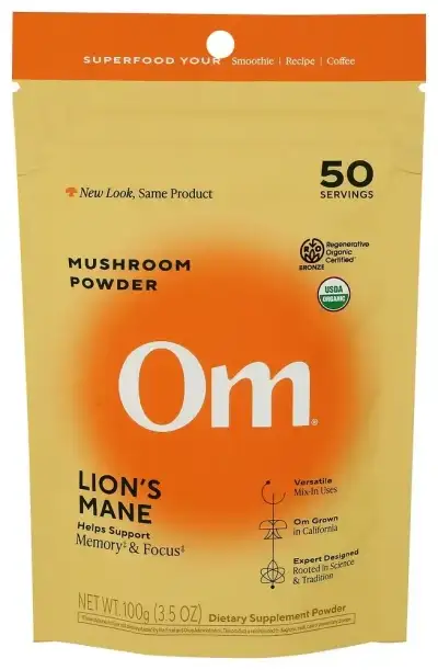 Om Mushrooms Lions Mane Powder