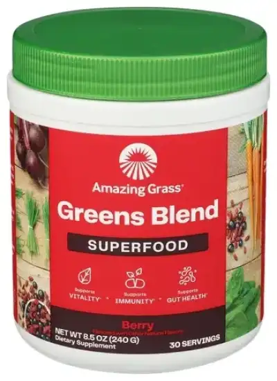 Amazing Grass Powder Sprfd Berry Green
