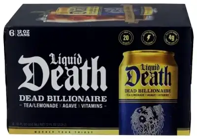 Liquid Death Tea Rtd Dead Billnr 6Pk
