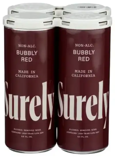 Surely Na Wine Bubbly Red 4Pk