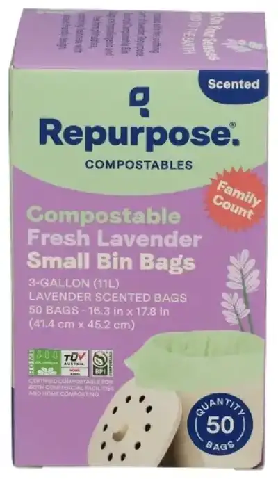 Repurpose Bag Trash 3Gal Cmpst Lav
