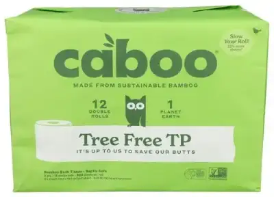 Caboo Bath Tissue Plstc Fr 12Dbrl