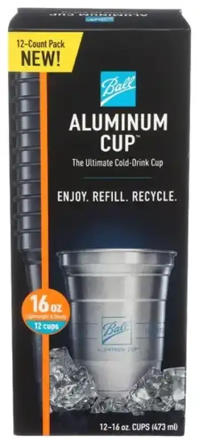 Ball Cup Alum 12Ct 1O Ctn