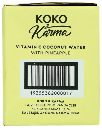 Koko Karma Coconut Water Water Ccnut Vit Pnpl 4Pk