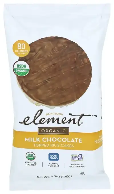 Element Snacks Rice Cake Mlk Choc