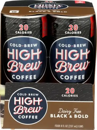 High Brew Coffee Black & Bold 4Pk