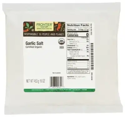 Frontier Bulk Salt Garlic Org