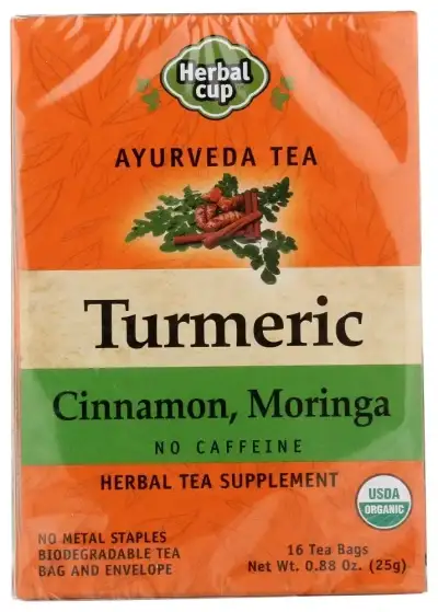 Herbal Cup Tea Turmeric Cinna Mornga