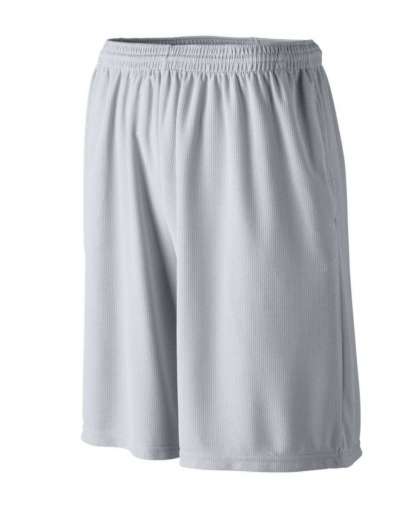 Augusta Sportswear 814 Youth Longer Length Wicking Short with Pockets