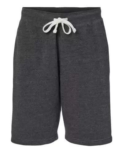 J America 8855 Unisex Triblend Fleece Shorts 2 Pack