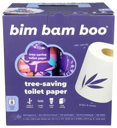 Bim Bam Boo Bath Tissue Bamboo 2Ply