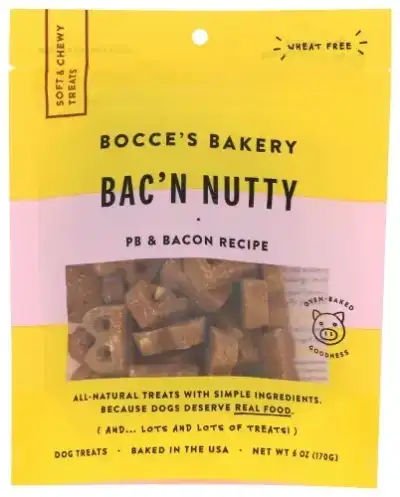 Bocces Bakery Treat Dog Bacon Pb