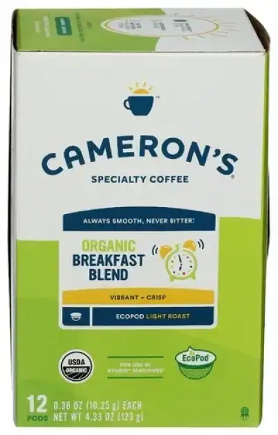 Camerons Coffee Coffee Breakfast Org 12Pkt