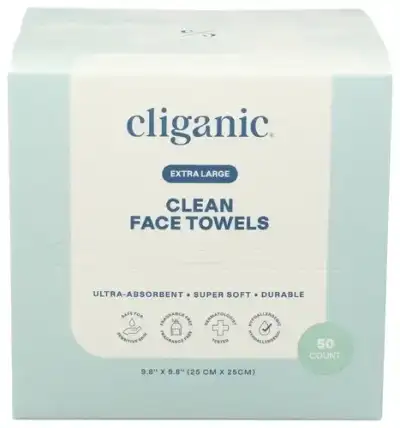 Cliganic Towel Face Xl 50Pc
