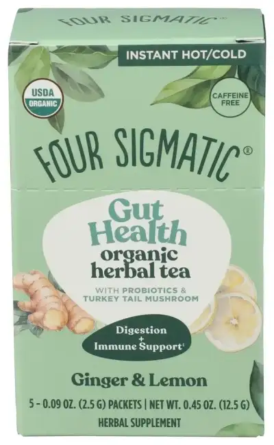 Four Sigmatic Tea Hrbl Happy Gut 5Ct