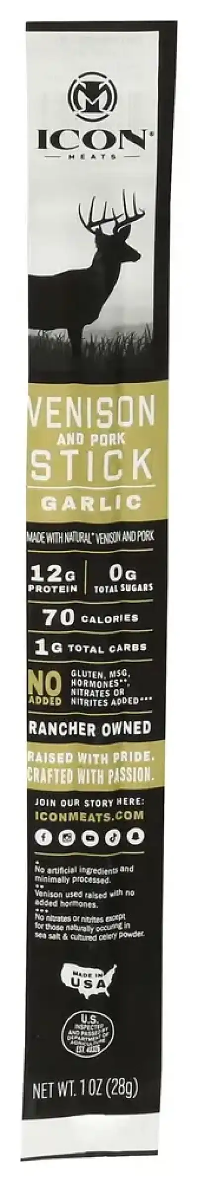 Icon Meats Meat Stick Garlic