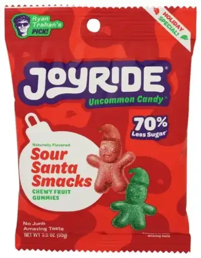 Joyride Gummy Sour Santa Smacks