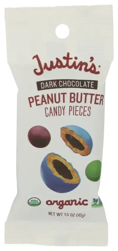 Justins Choc Pieces Pnut Bttr Dk