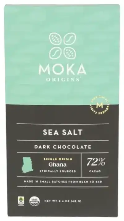 Moka Origins Choc Bar Drk Ssalt 72Pct