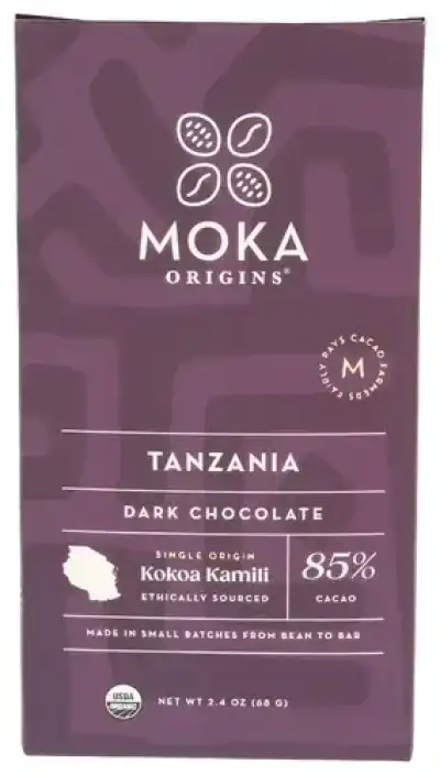 Moka Origins Choc Bar Tanzania 85Pct
