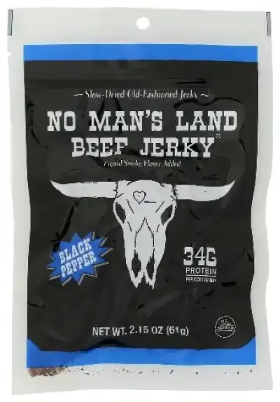 No Mans Land Jerky Beef Black Pepper