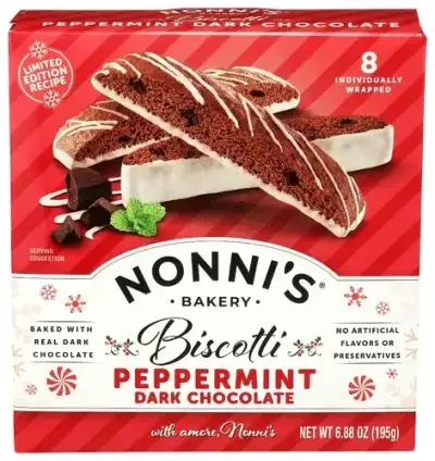 Nonnis Biscotti Choc Drk Ppprmnt